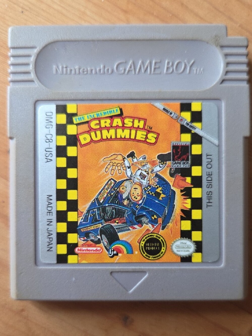 The Incredible Crash Dummies Gameboy (1992, LJN) Cleaned And Tested, Game Only